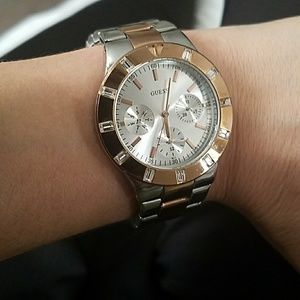 Guess two toned women's watch